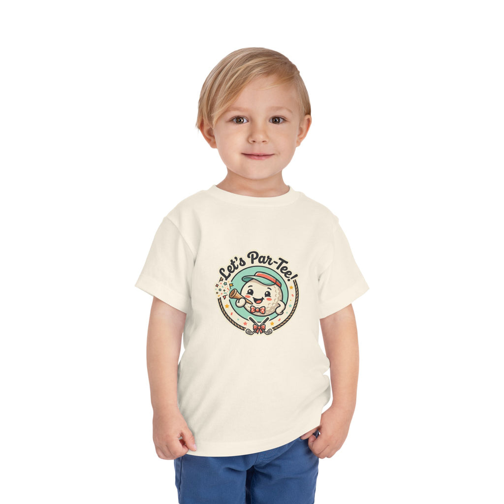 Toddler Tee — "Let's Par-Tea" Cute Retro Tea Party Design