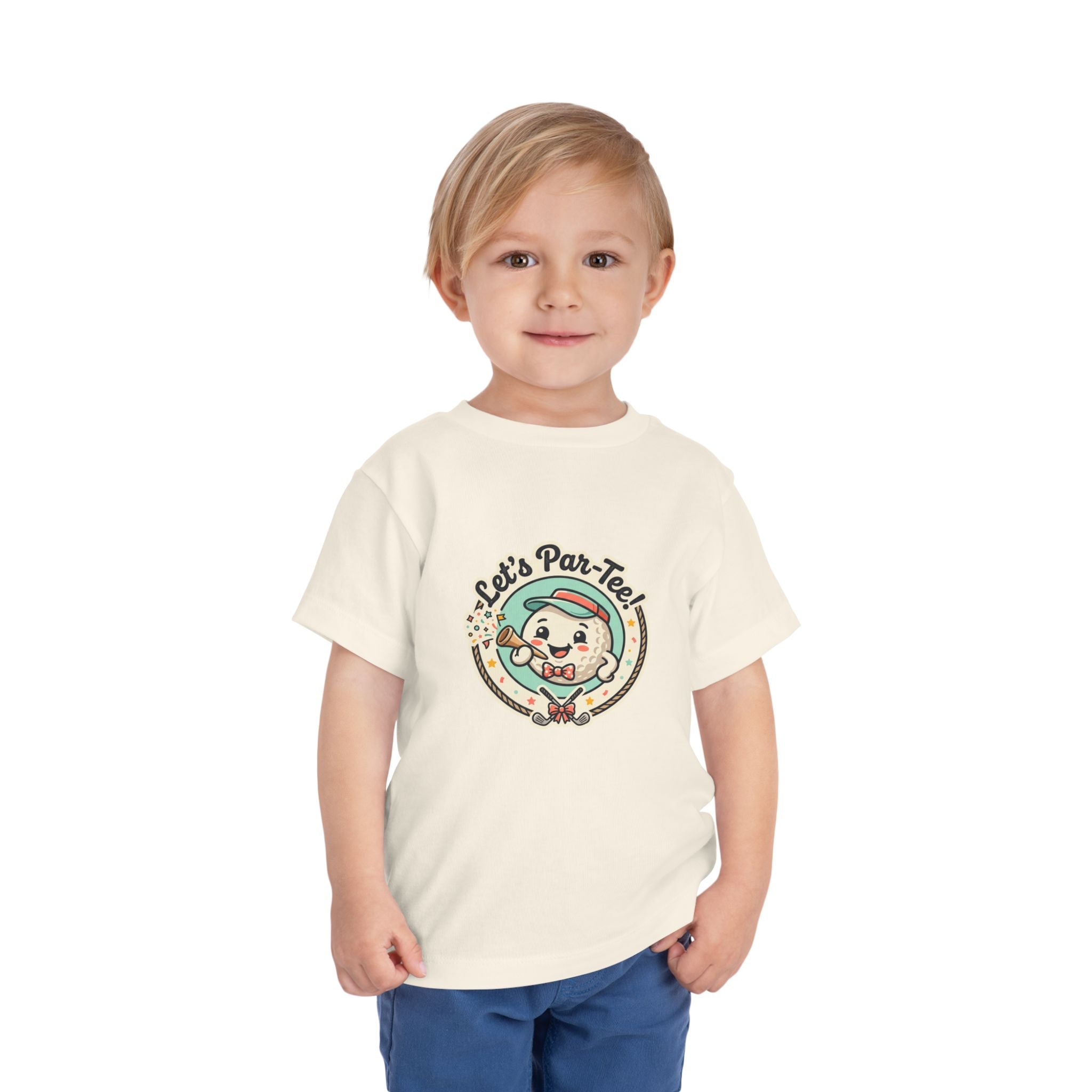 Toddler Tee — "Let's Par-Tea" Cute Retro Tea Party Design