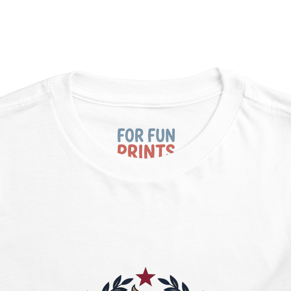 Toddler Tee — Patriotic Baby Eagle Graphic "Lookin' Fly this 4th of July"