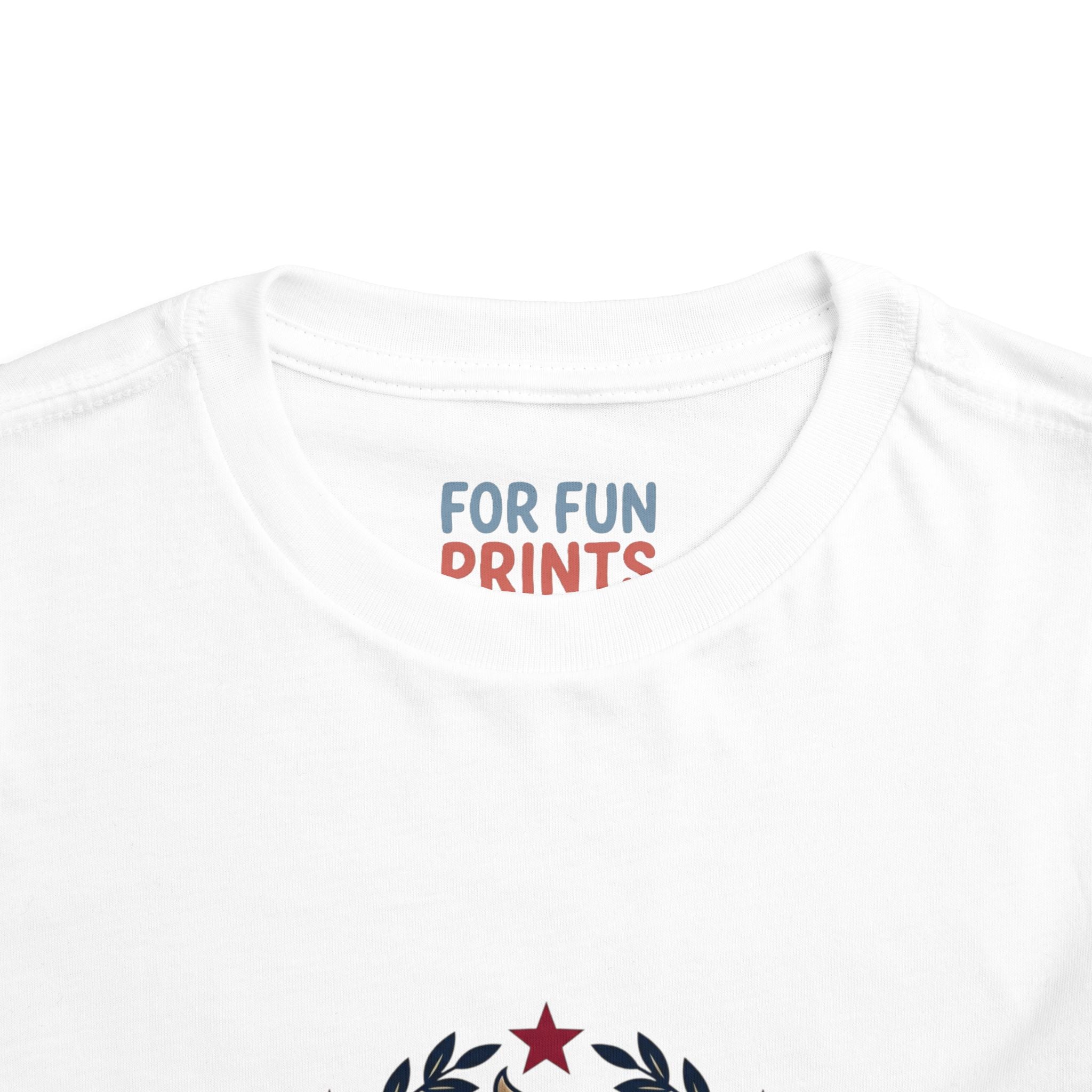 Toddler Tee — Patriotic Baby Eagle Graphic "Lookin' Fly this 4th of July"