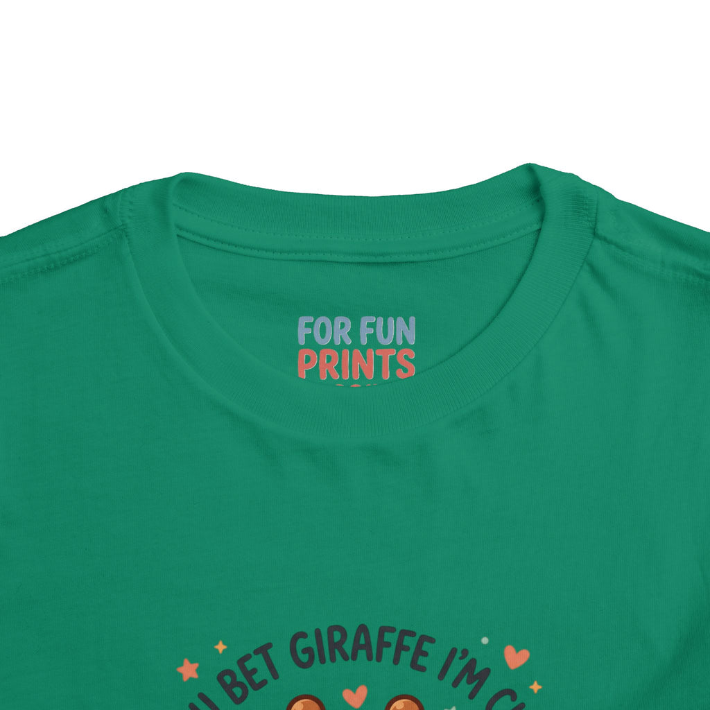 Cute Giraffe Toddler Tee – "You Bet Giraffe I'm Cute" Kids T-Shirt